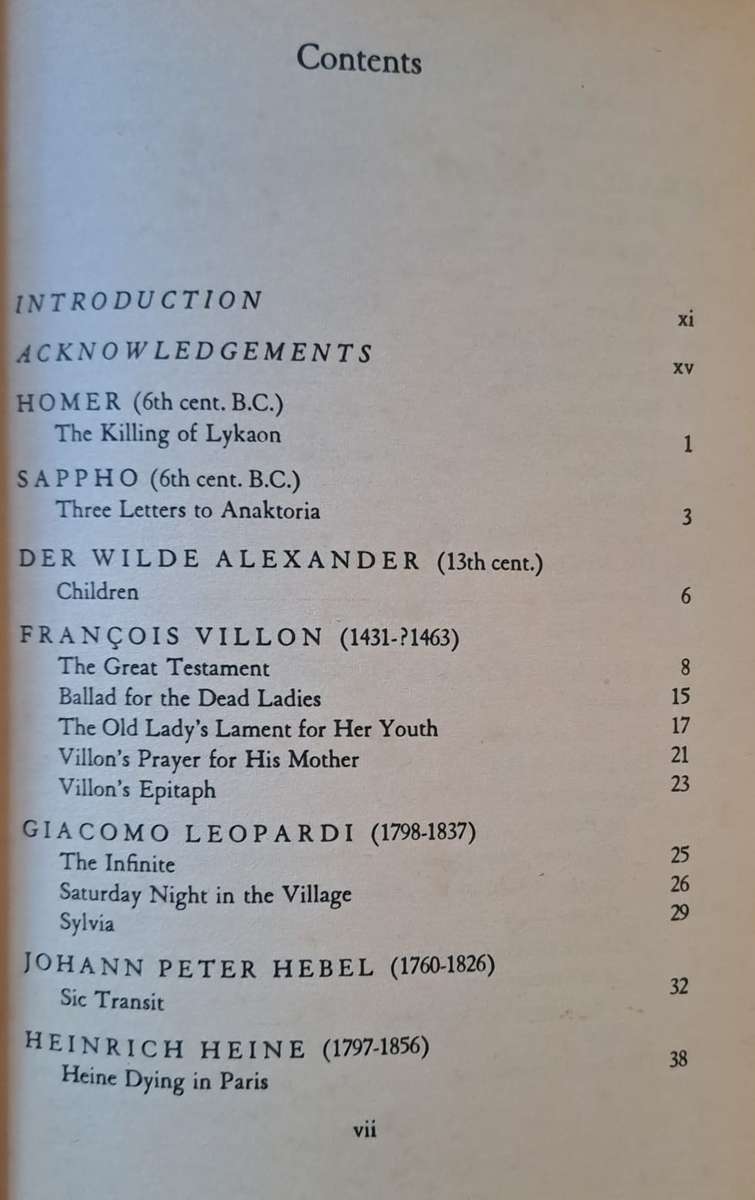 Imitations - Robert Lowell (paperback)