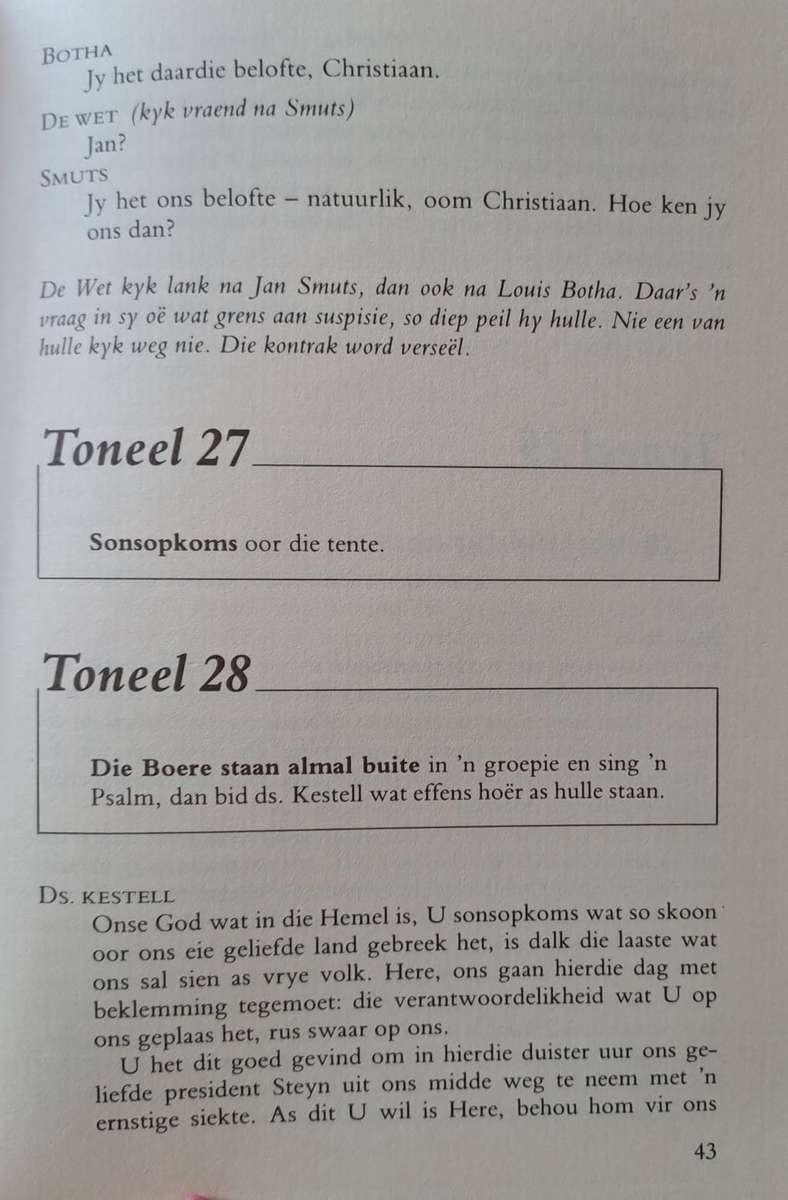 Vrede van Vereening - Jan Scholtz (hard cover with no dj)