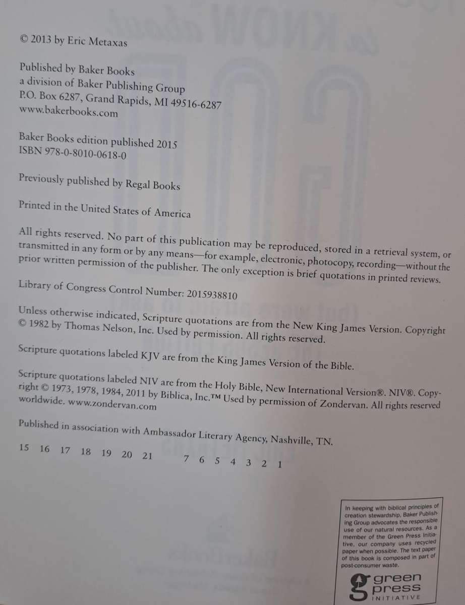 Everything you always wanted to know about God - Eric Metaxas (paperback)