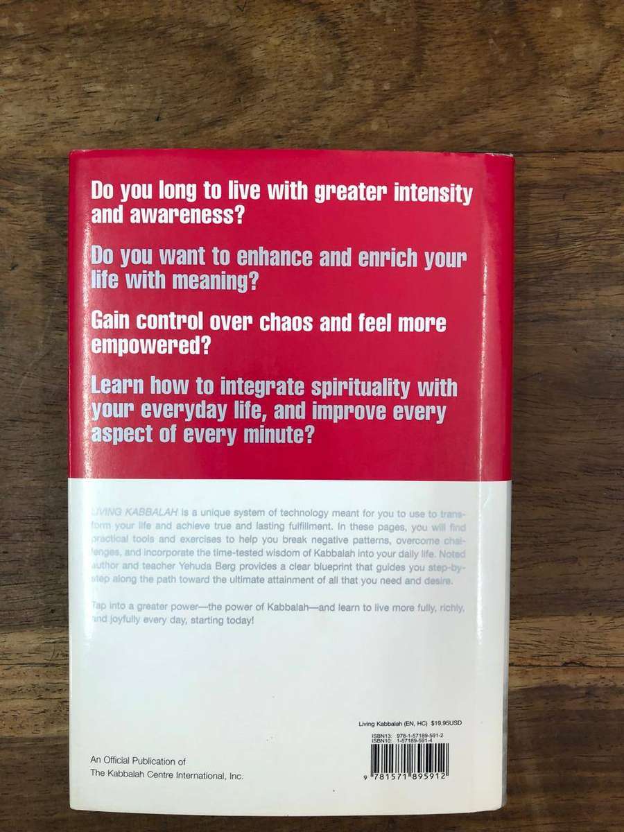 Living Kabbalah - Yehuda Berg (Hardcover with dj)