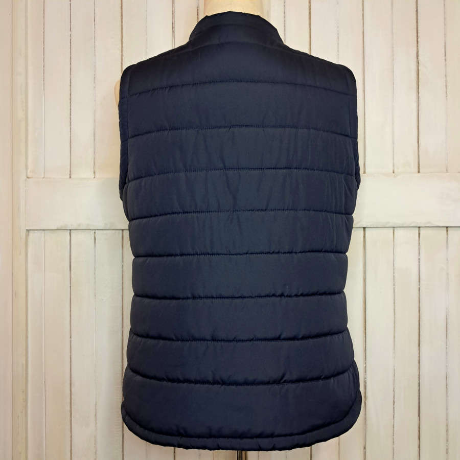 SENQU SLEEVELESS PUFFER JACKET/VEST/GILET - NAVY & PINK