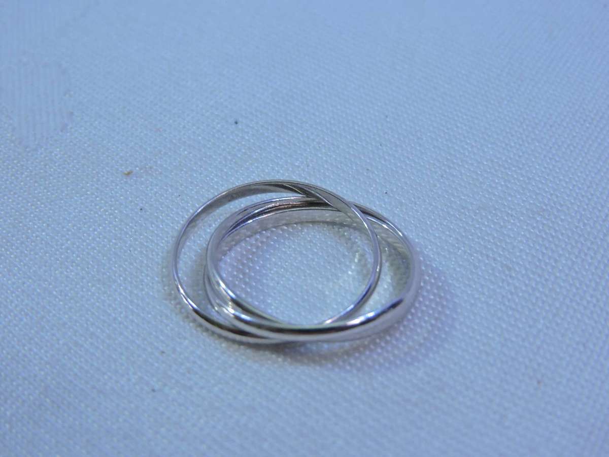 3 BAND RUSSIAN WEDDING RING 925 SILVER