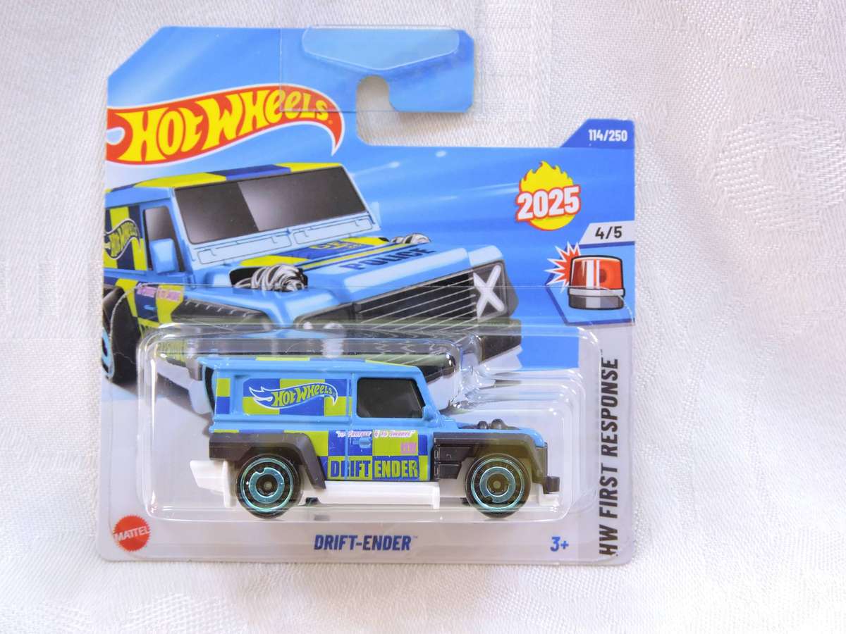 Hot Wheels Drift-ender ( Blue Police )  like LAND ROVER Defender 90