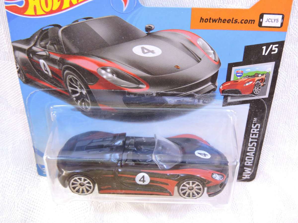 Hot Wheels PORSCHE 918 SPYDER ( BLACK #4 )