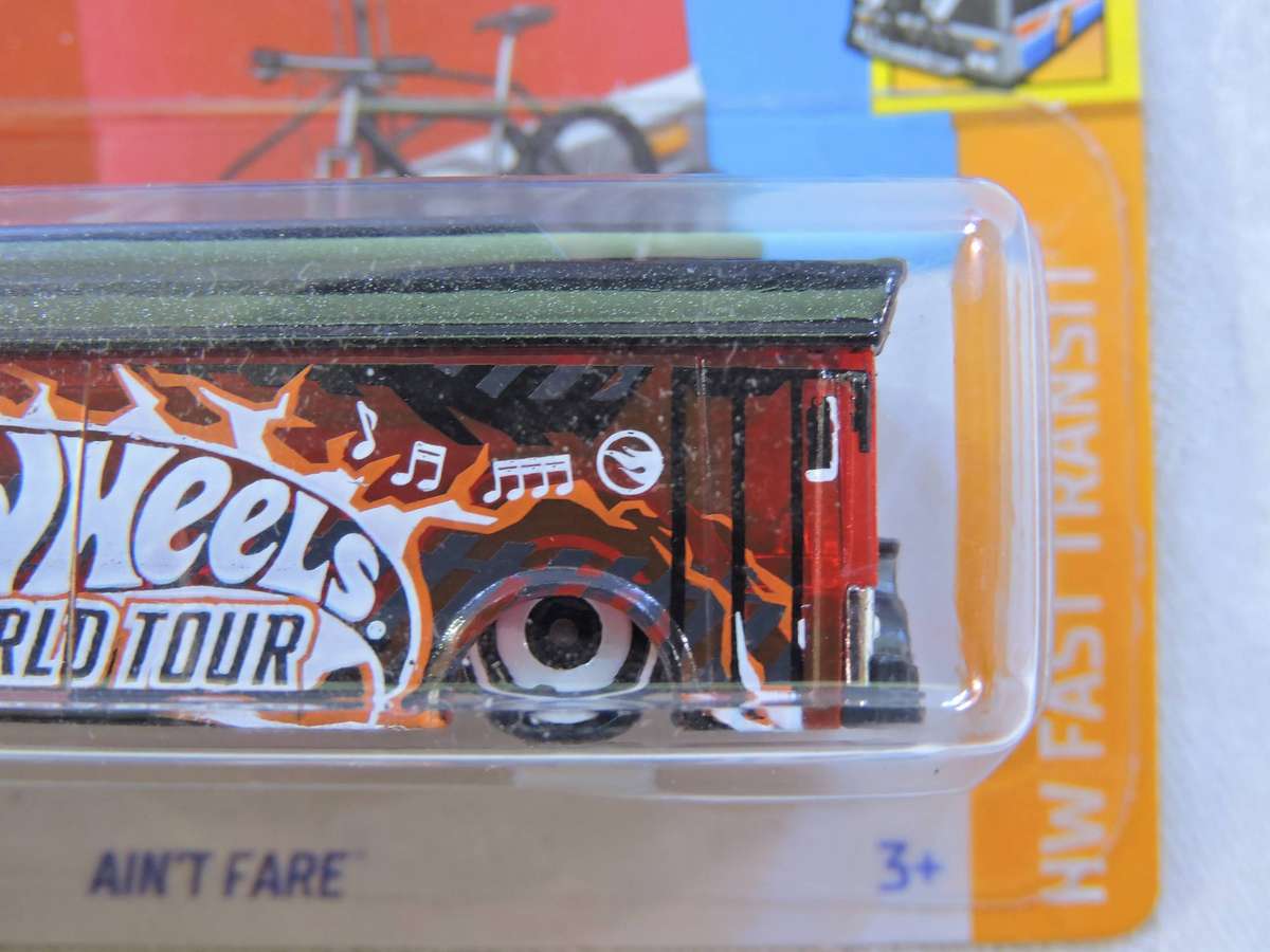 Hot Wheels AIN'T FARE Bus  ( Red )  TREASURE HUNT