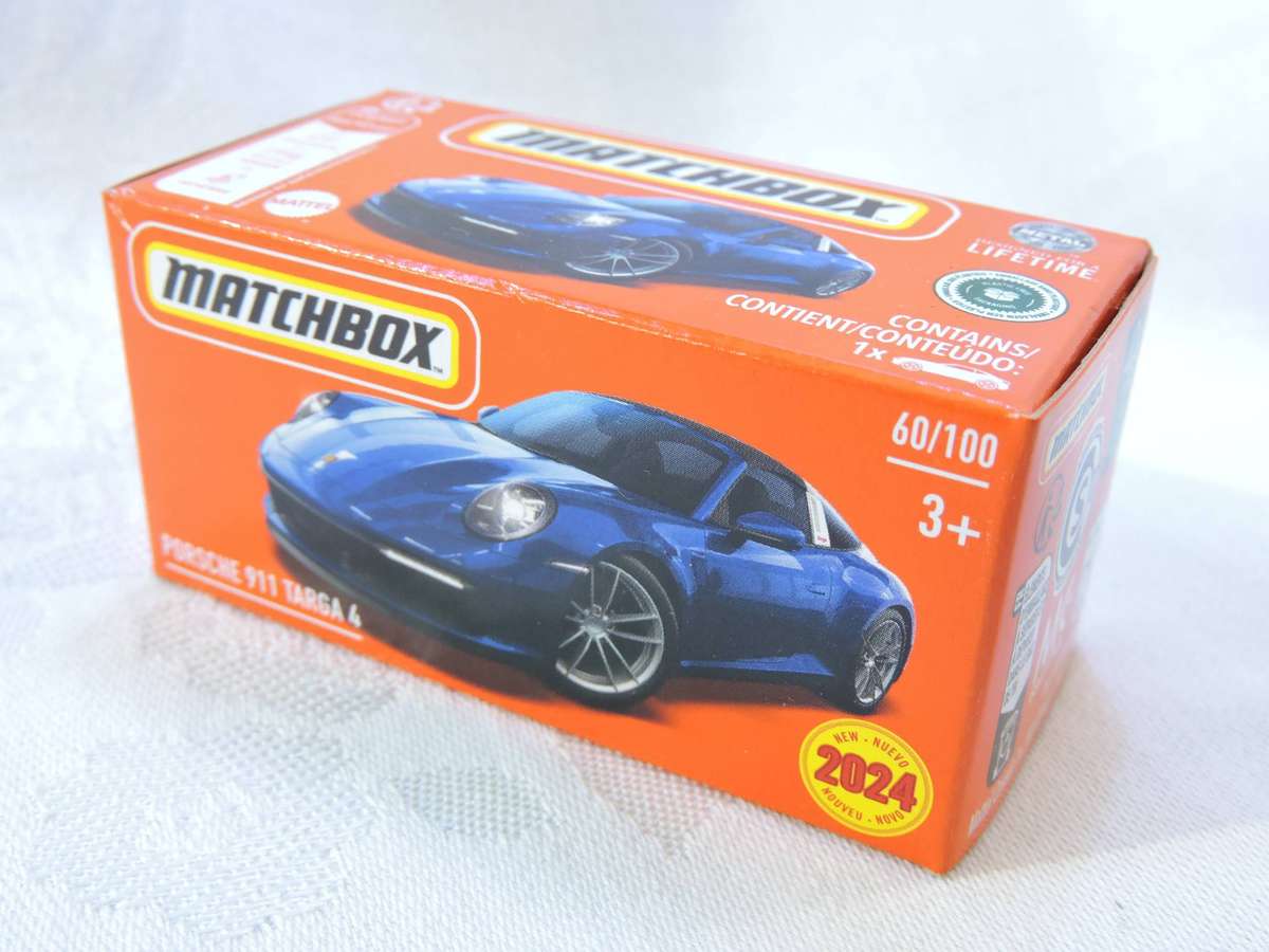 Matchbox PORSCHE 911 TARGA 4 ( Blue ) like Hot Wheels