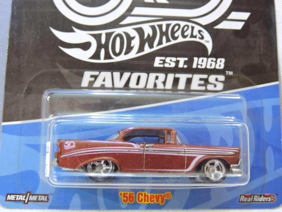 Hot Wheels CHEVY CHEVROLET 56 Chevy Bel Air ( Real riders Full metal )  # BLOWOUT SALE #