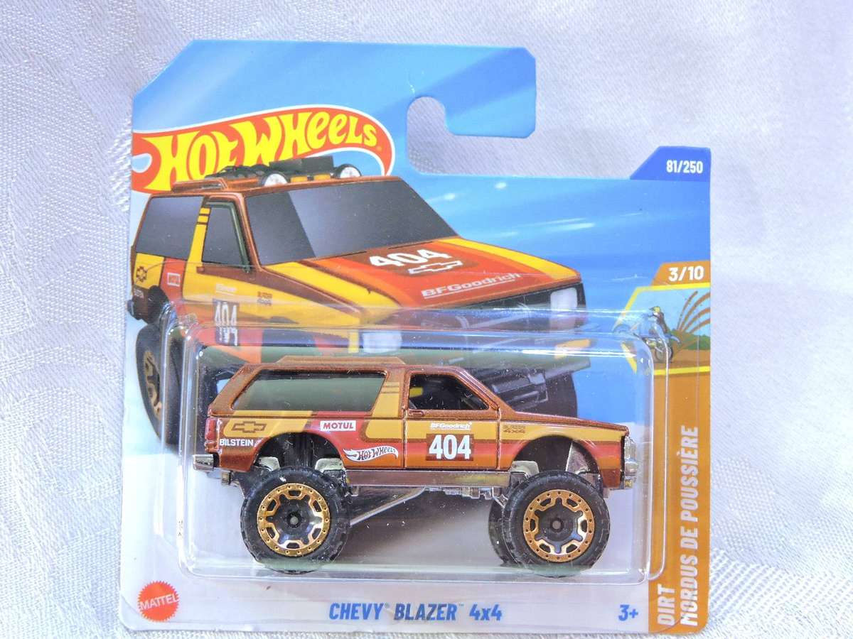 Hot Wheels CHEVY CHEVROLET Blazer 4x4 Pickup Bakkie ( Brown & Yellow #404 )