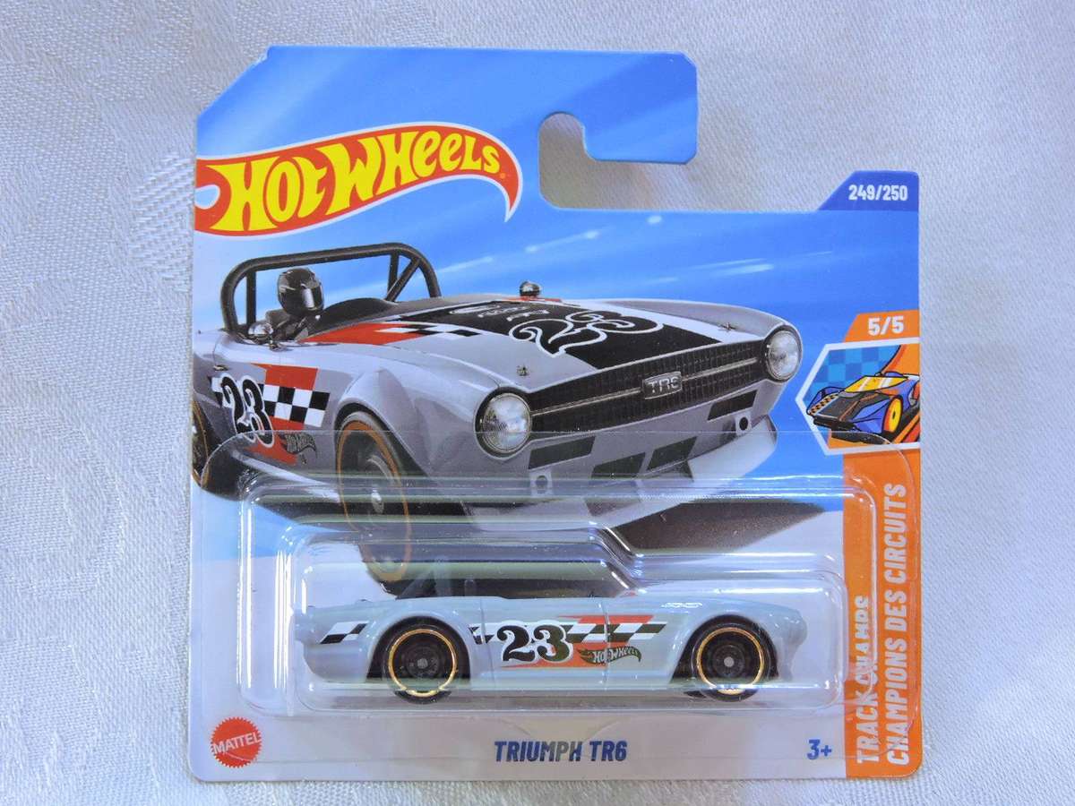 Hot Wheels TRIUMPH TR6 ( Silver #23 )