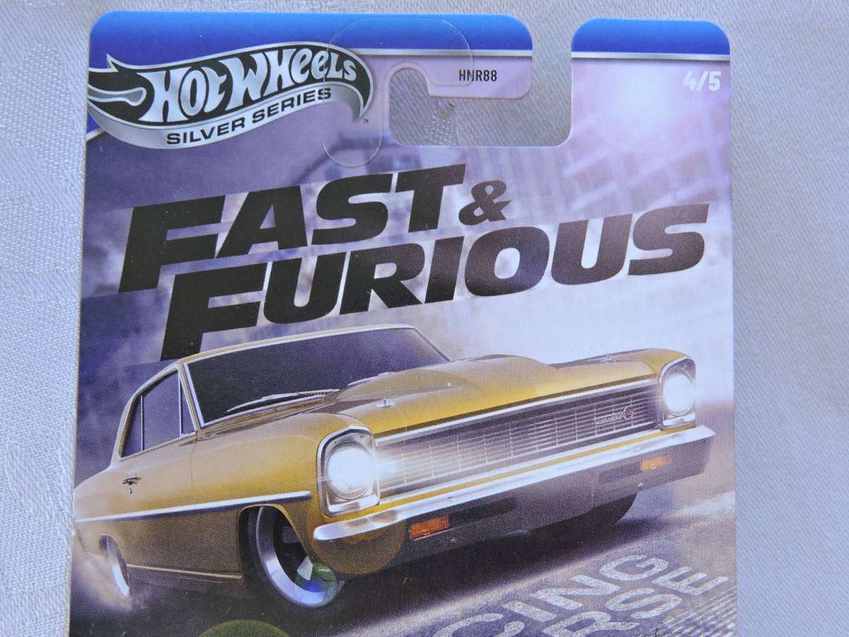 Hot Wheels CHEVY CHEVROLET Chevy Nova  ( Gold ) Long Card 4/5 Fast & Furious