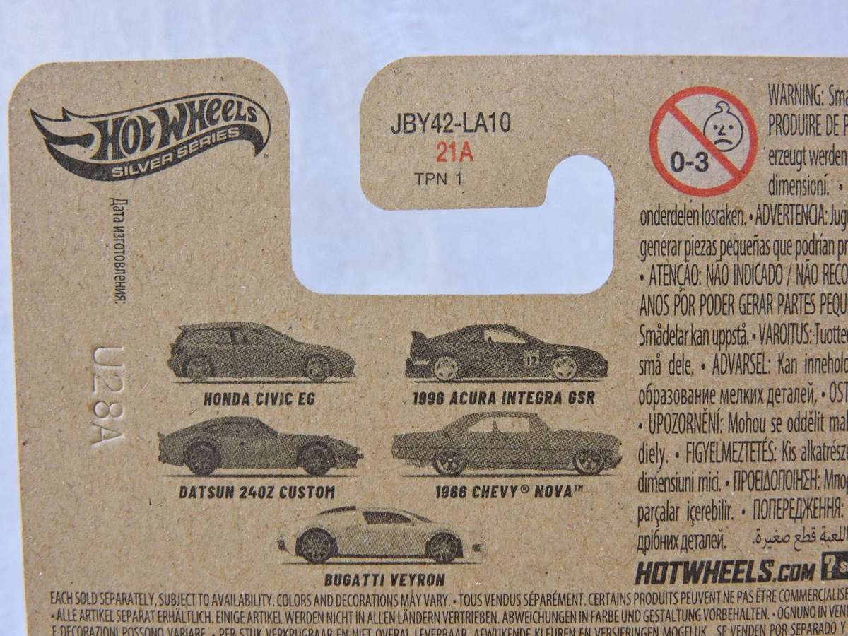 Hot Wheels CHEVY CHEVROLET Chevy Nova  ( Gold ) Long Card 4/5 Fast & Furious