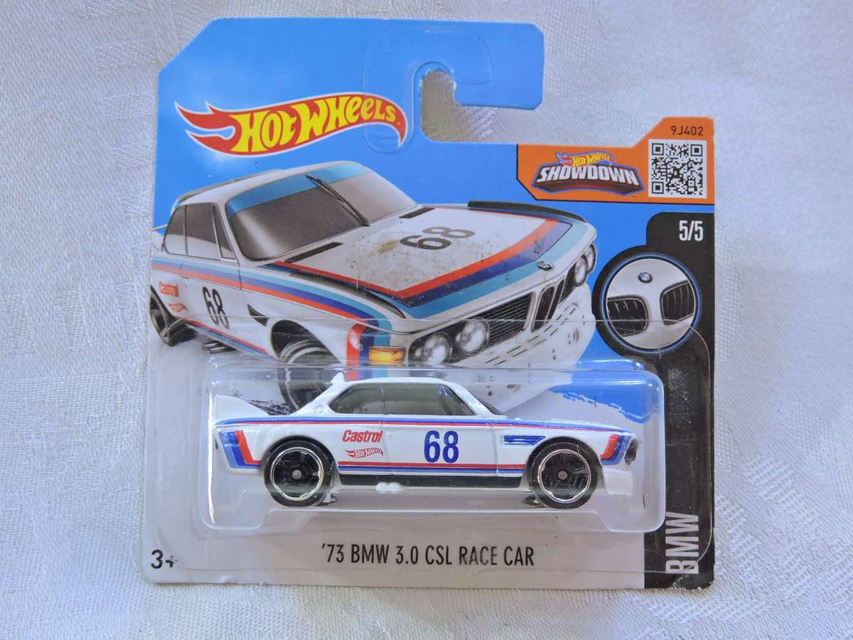 Hot Wheels BMW 3.0 CSL Race Car  ( White #68 )