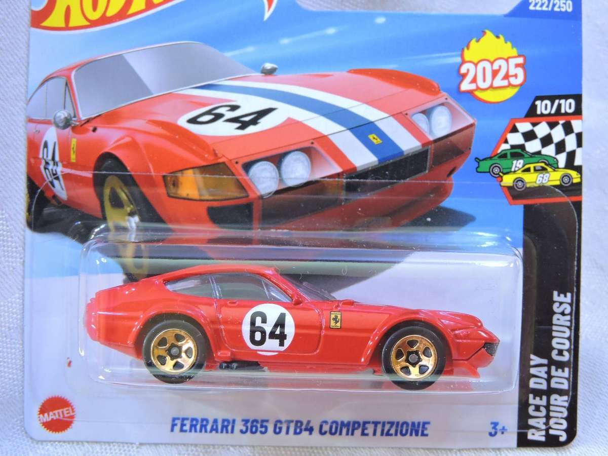 HOT WHEELS FERRARI 365 GTB4 Competizione ( Red #64 ) Supercar