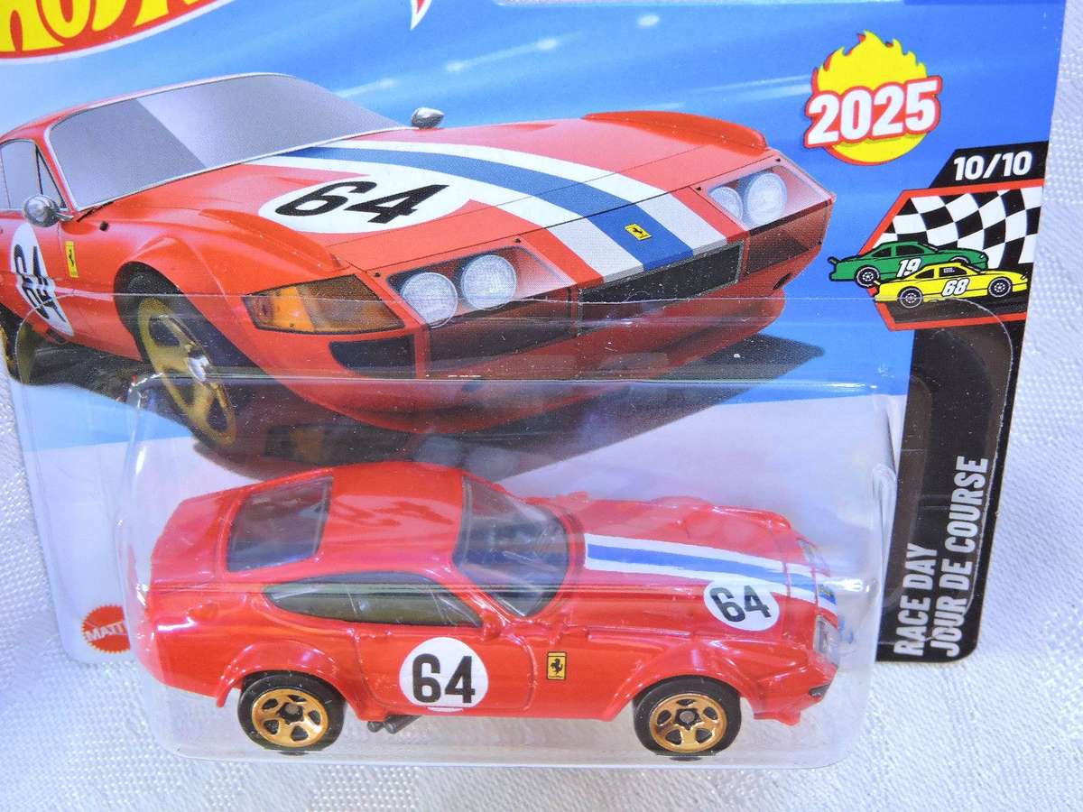 HOT WHEELS FERRARI 365 GTB4 Competizione ( Red #64 ) Supercar