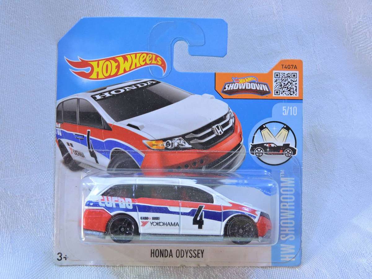 Hot wheels HONDA Odyssey ( White blue & red stripe #4 )