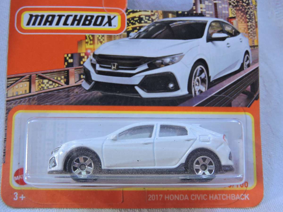 Matchbox HONDA Civic Hatchback ( White )  like Hot Wheels