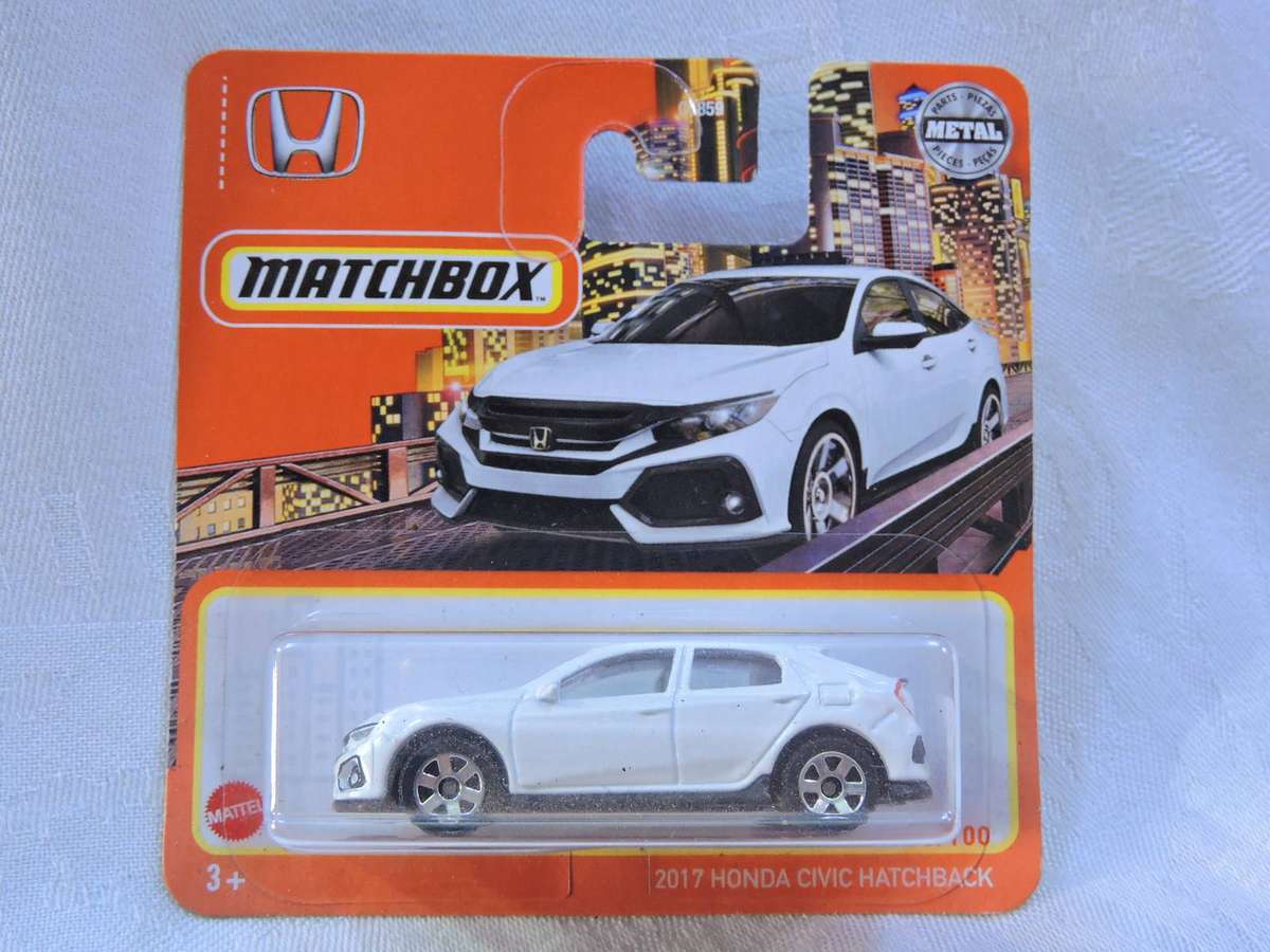 Matchbox HONDA Civic Hatchback ( White )  like Hot Wheels