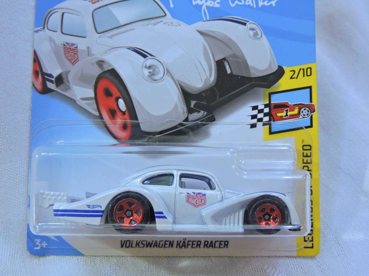 Hot Wheels VW VOLKSWAGEN Beetle Kafer Racer  ( White - Magnus Walker ) Long Card