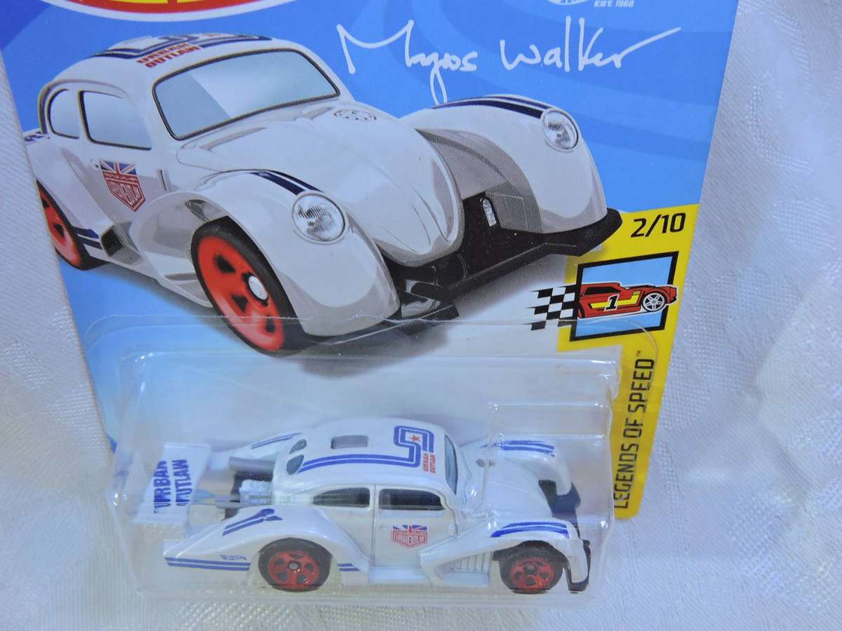 Hot Wheels VW VOLKSWAGEN Beetle Kafer Racer  ( White - Magnus Walker ) Long Card
