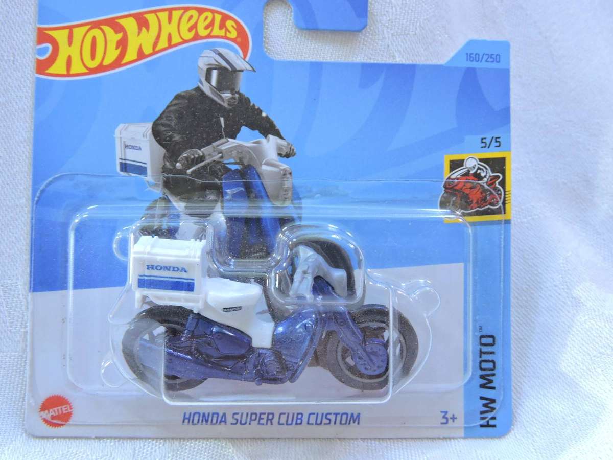 Hot Wheels HONDA Super Cub scooter motorcycle motorbike ( White )