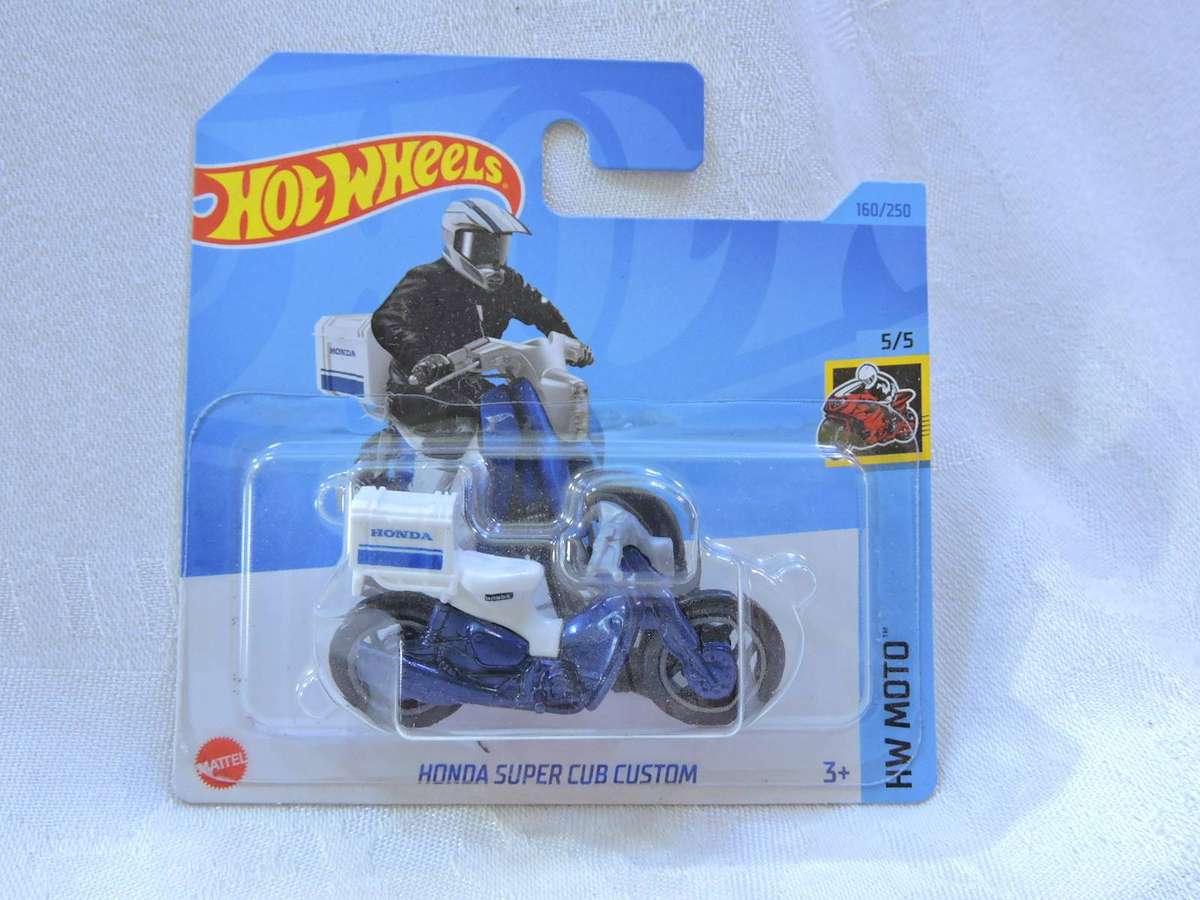 Hot Wheels HONDA Super Cub scooter motorcycle motorbike ( White )