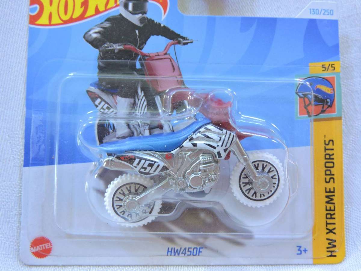 Hot Wheels HM 450F motorcycle motorbike ( Blue #450 )