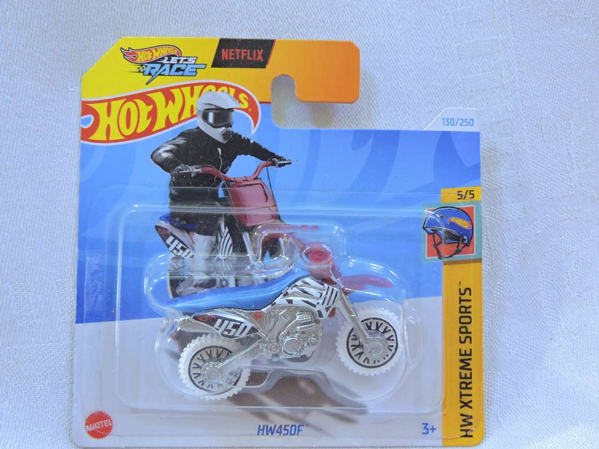 Hot Wheels HM 450F motorcycle motorbike ( Blue #450 )