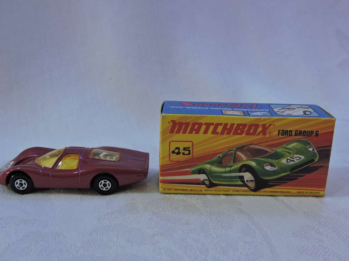 Matchbox FORD GROUP 6  New 45 ( Red ) MIB with ORIGINAL Box   Like Hot Wheels