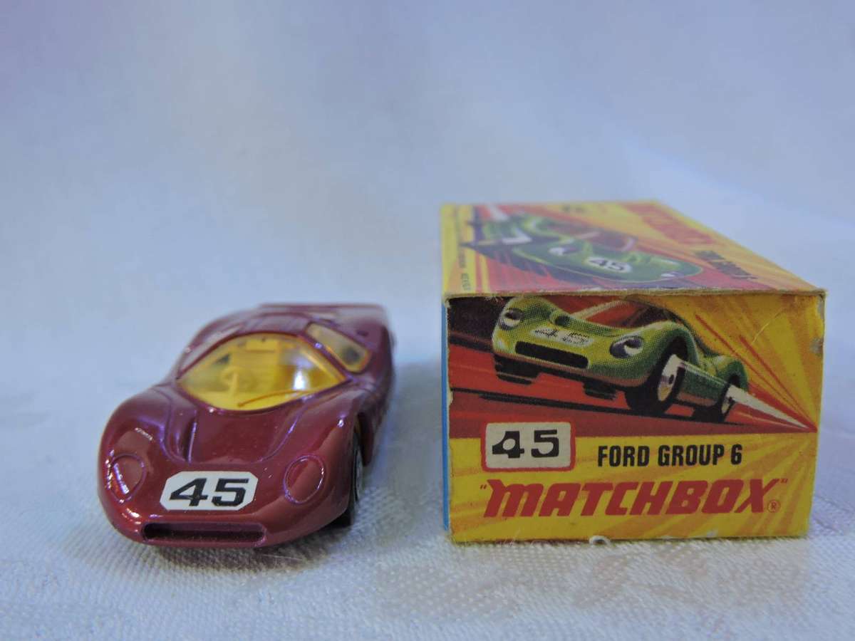 Matchbox FORD GROUP 6  New 45 ( Red ) MIB with ORIGINAL Box   Like Hot Wheels