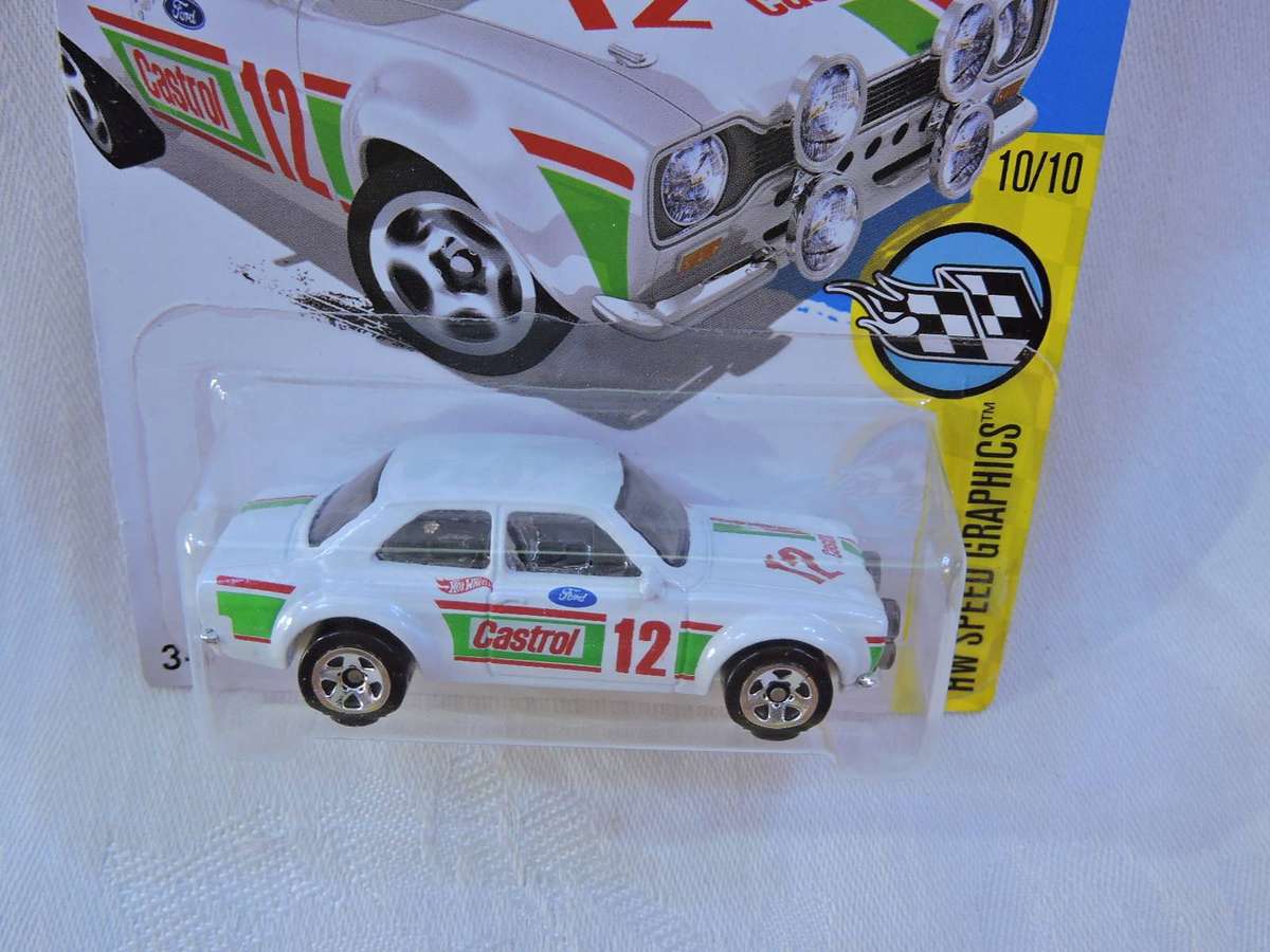 Hot wheels FORD Escort  RS 1600 ( Castrol #12 )  Long Card