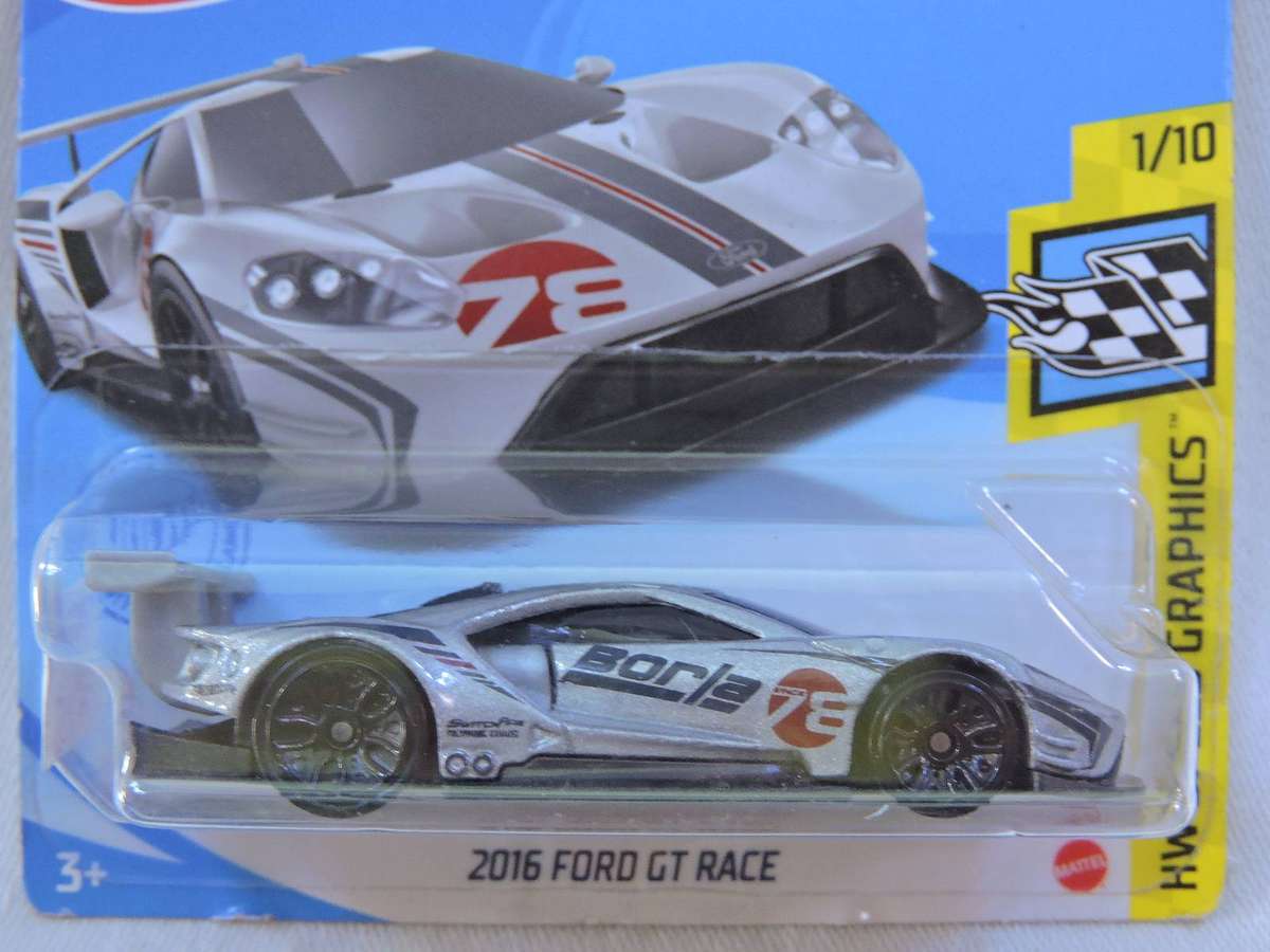 Hot wheels FORD GT Race  ( Silver Borla #78 )