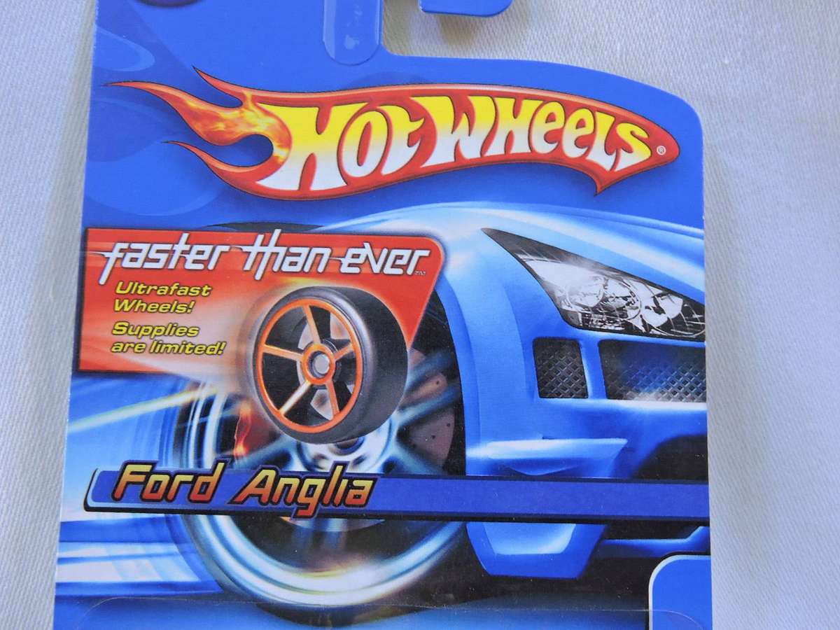 Hot wheels FORD Anglia ( Grey Black #8 )  Long Card