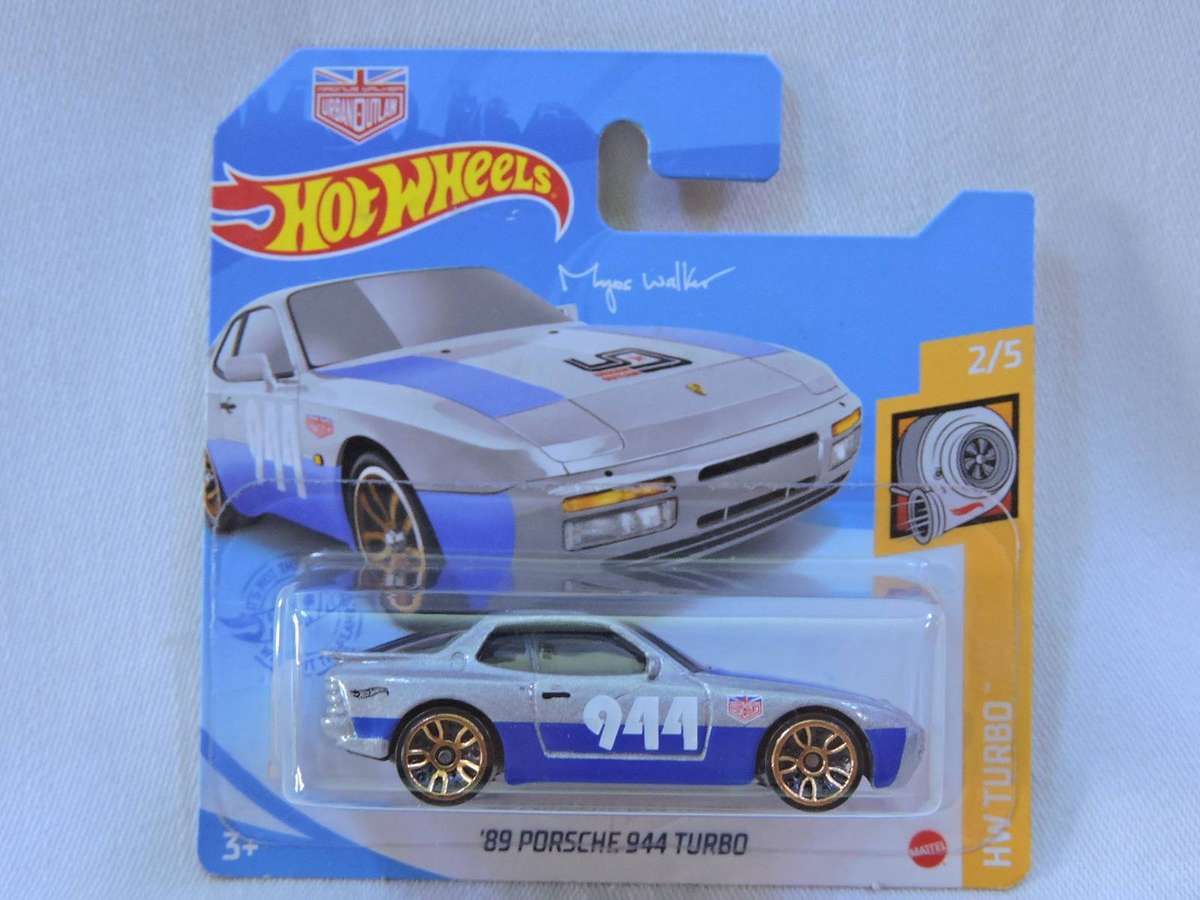 Hot Wheel PORSCHE 944 Turbo ( Blue silver #944 )