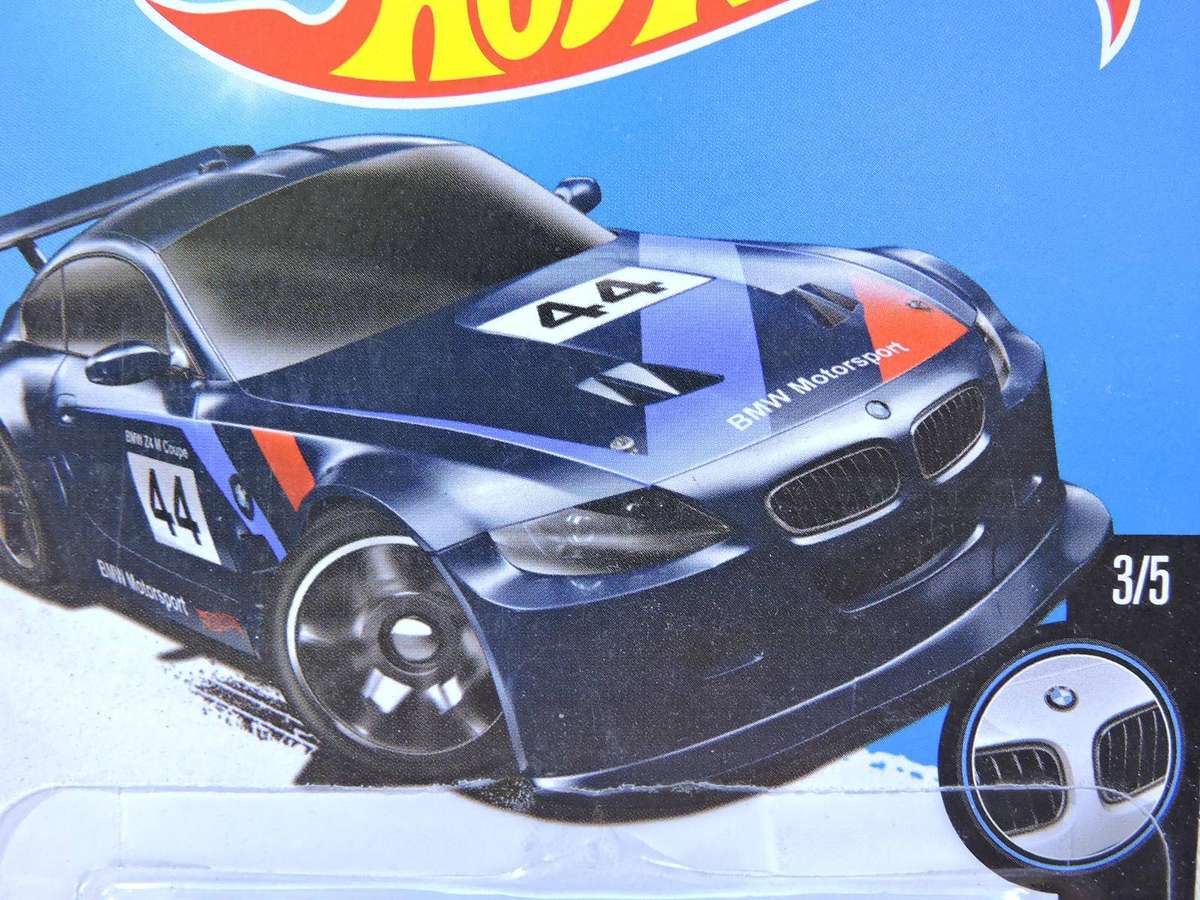 Hot Wheels BMW Z4 M Motorsport ( Blue #44 ) Long card