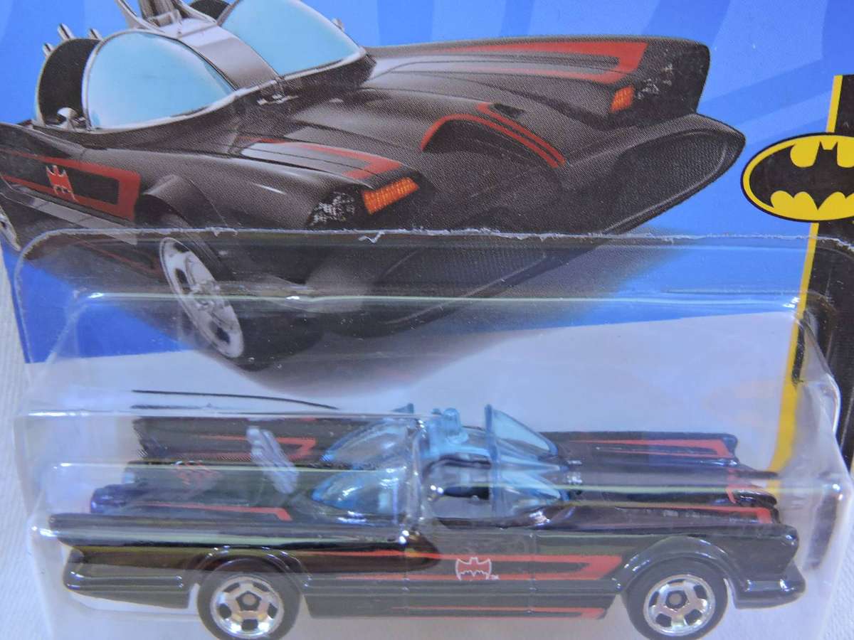 HOT WHEELS TV Series BATMOBILE ( Black Original Batmobile - Blue windows )   like Batman
