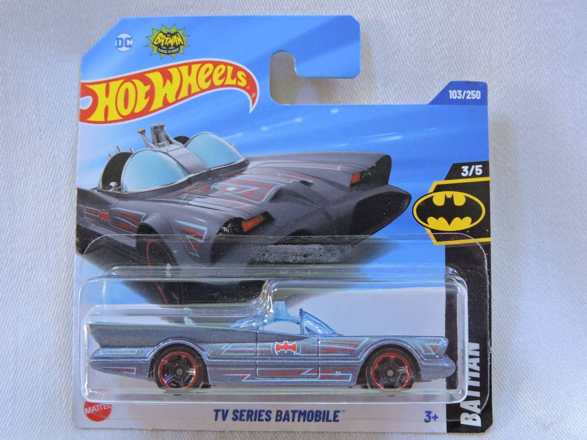 HOT WHEELS TV Series BATMOBILE ( Blue Original Batmobile - Blue windows )   like Batman
