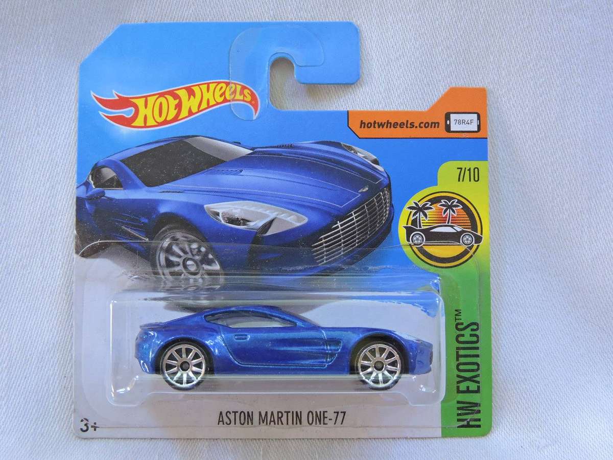 HOT WHEELS Aston Martin One-77 ( Metallic Blue )