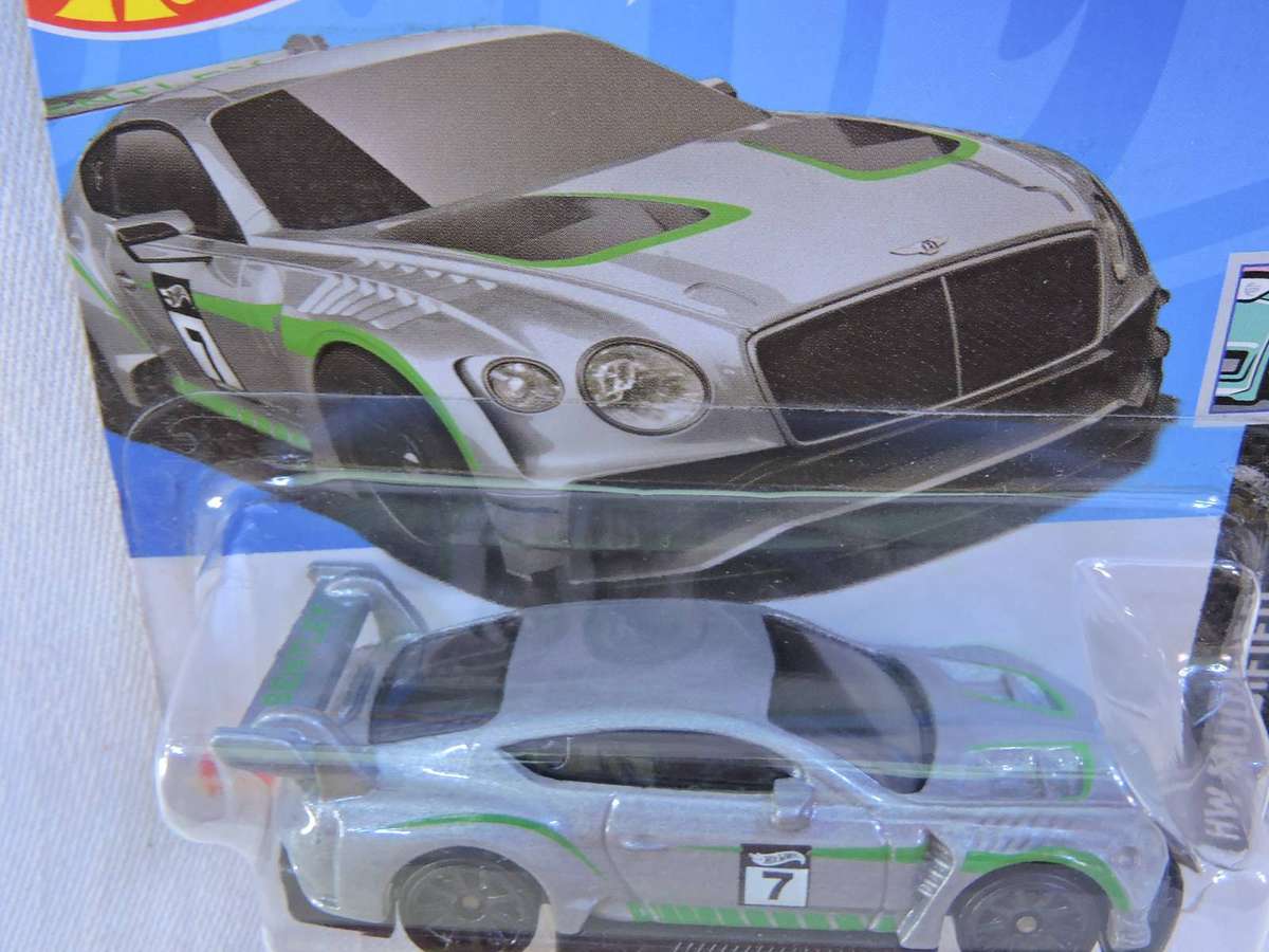 Hot Wheels BENTLEY Continental GT3  ( Silver #7 )