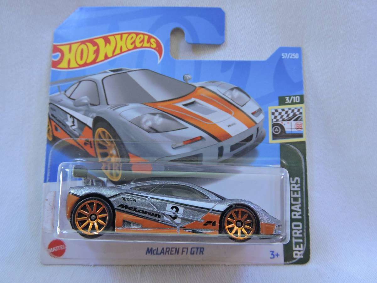 Hot Wheels McLAREN P1 GTR ( Silver / Orange )  Supercar