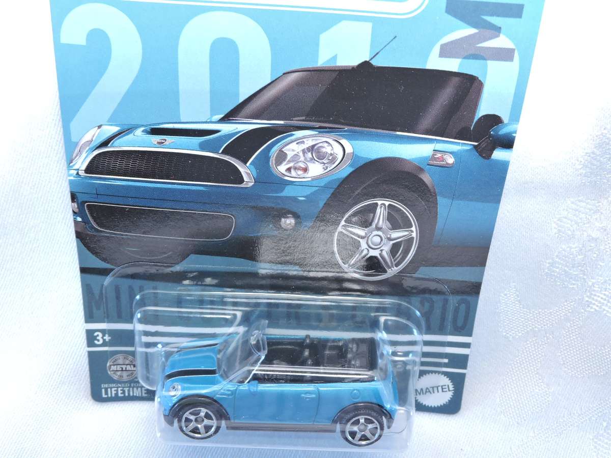 Matchbox MINI Cooper S Cabrio ( Blue) Card 3/6 Like Hot Wheels