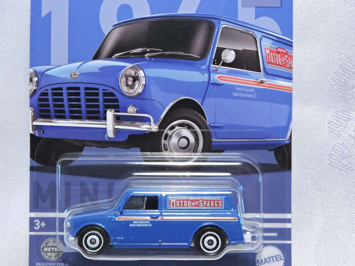 Matchbox AUSTIN MINI Van ( Blue) Card 2/6 Like Hot Wheels