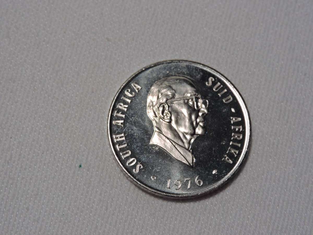 1976 PROOF South Africa 50 cent coin 50c