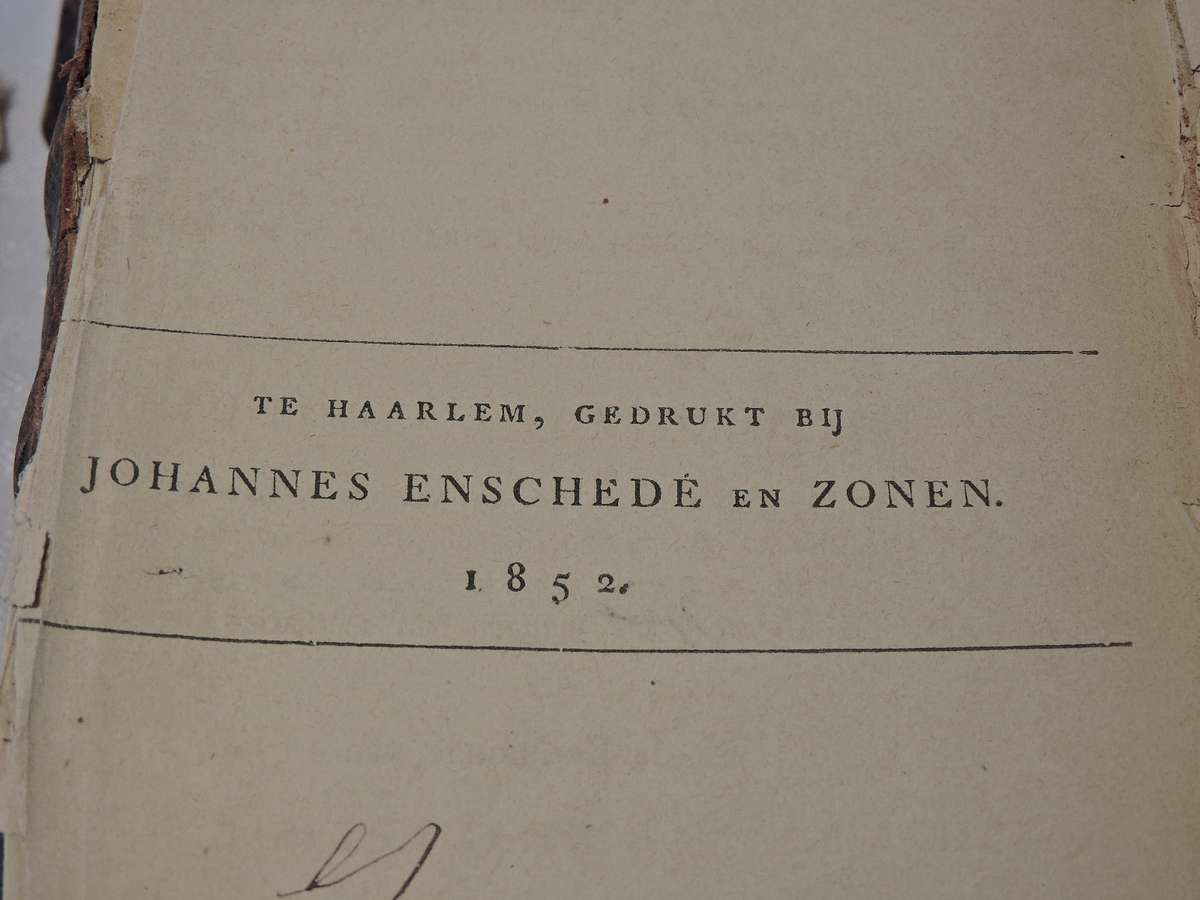 Dutch Bible Bijel Dated 1852 previously belonging to Jordaan Family