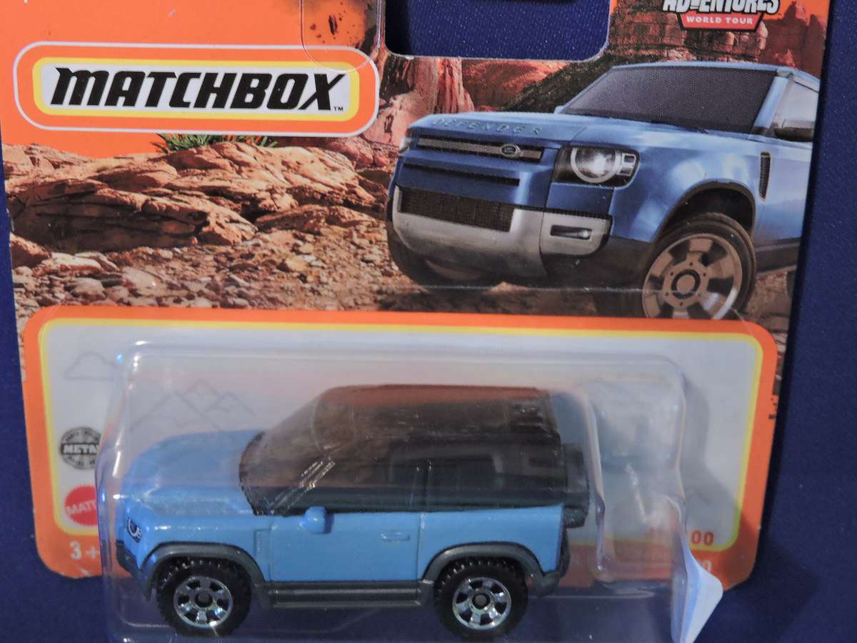 Matchbox LAND ROVER DEFENDER 90 ( Blue )  Like Hot Wheels