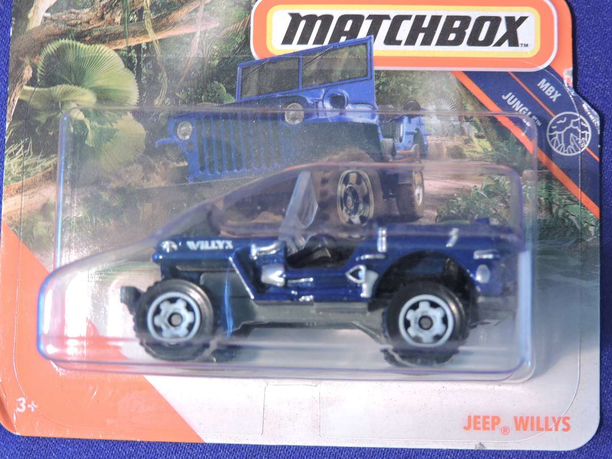 Matchbox WILLYS JEEP  ( Blue )  Like Hot Wheels