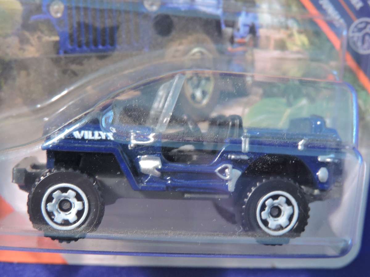 Matchbox WILLYS JEEP  ( Blue )  Like Hot Wheels
