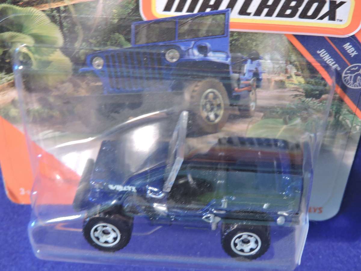 Matchbox WILLYS JEEP  ( Blue )  Like Hot Wheels