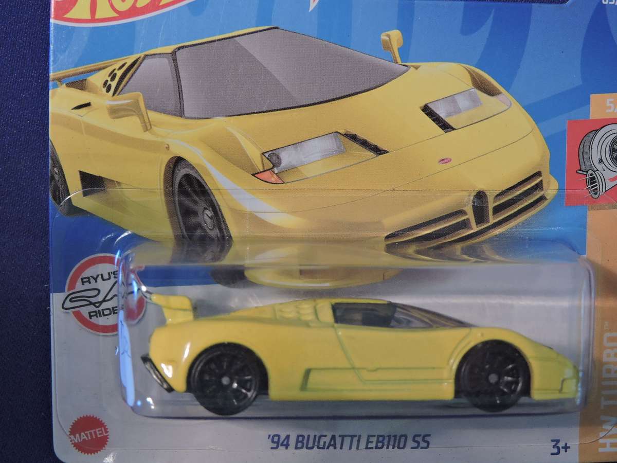 Hot Wheels BUGATTI EB110 SS  Supercar  ( Yellow )