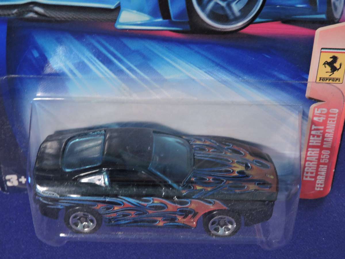 Hot Wheels FERRARI 550 MARANELLO ( Blue with flames )