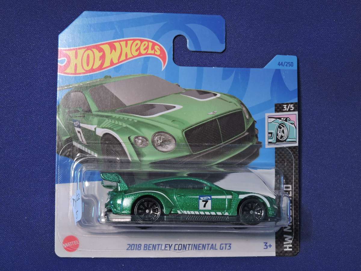 Hot Wheels BENTLEY CONTINENTAL GT3  Supercar  ( Bright Green #7 )